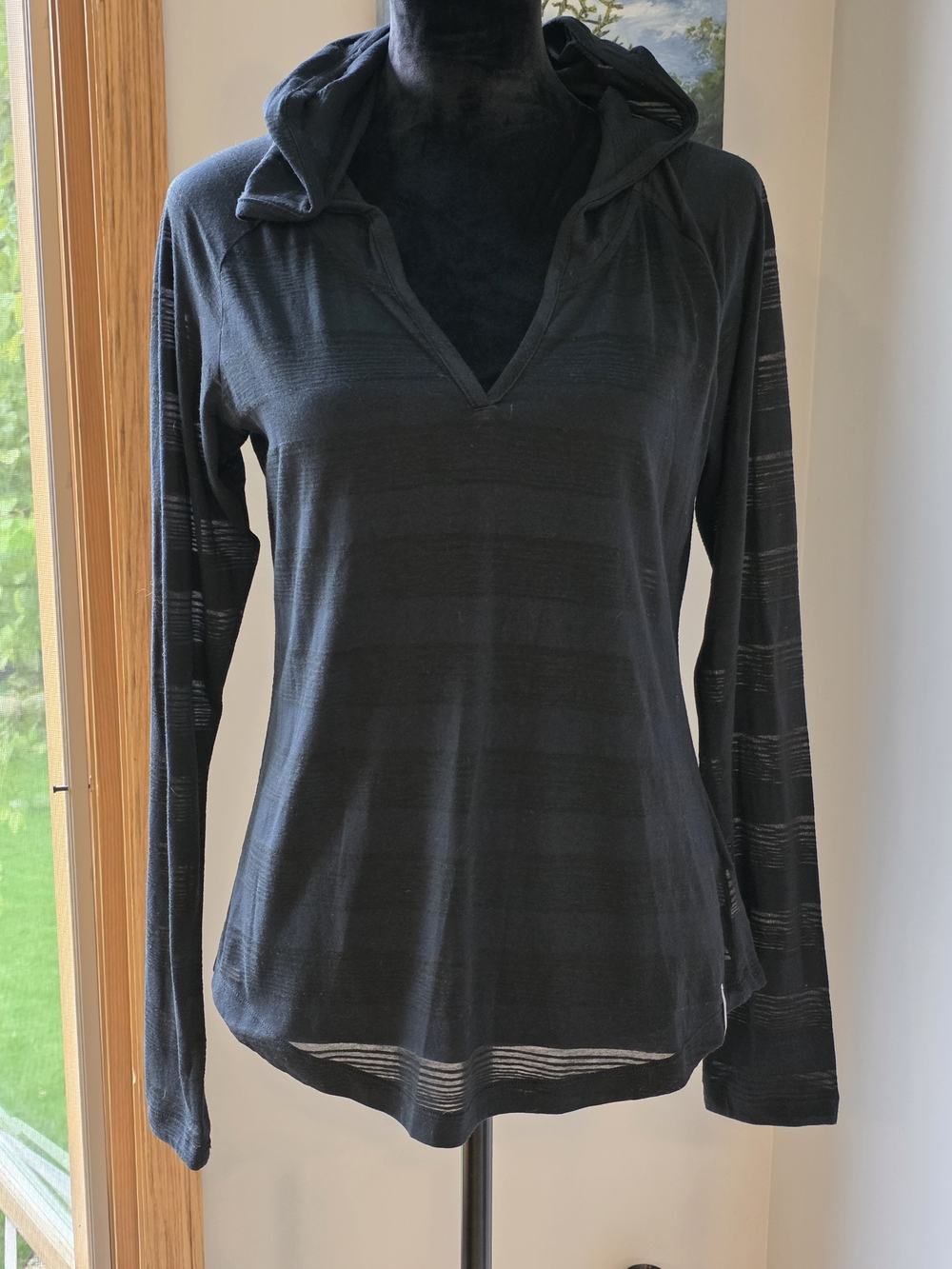Columbia Adera Inner Luminosity Hooded Shirt-Women's Medium In Black